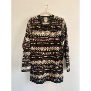 Vintage-Inspired TR Bentley Women's Chenille Multicolor Sweater Size S
